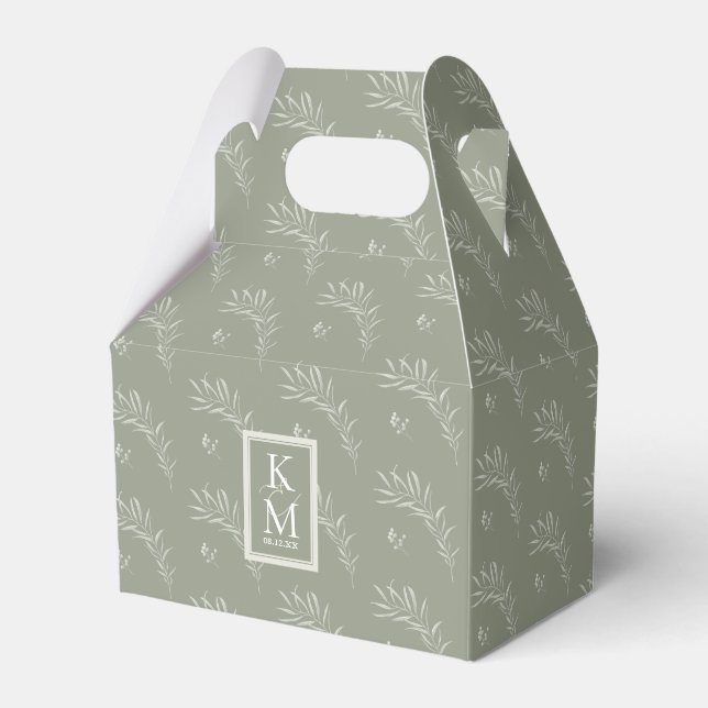 Ballotins Eucalyptus Motif Green ID901 (Verso)