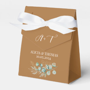 Ballotins Eucalyptus Terracotta Initiale Mariage