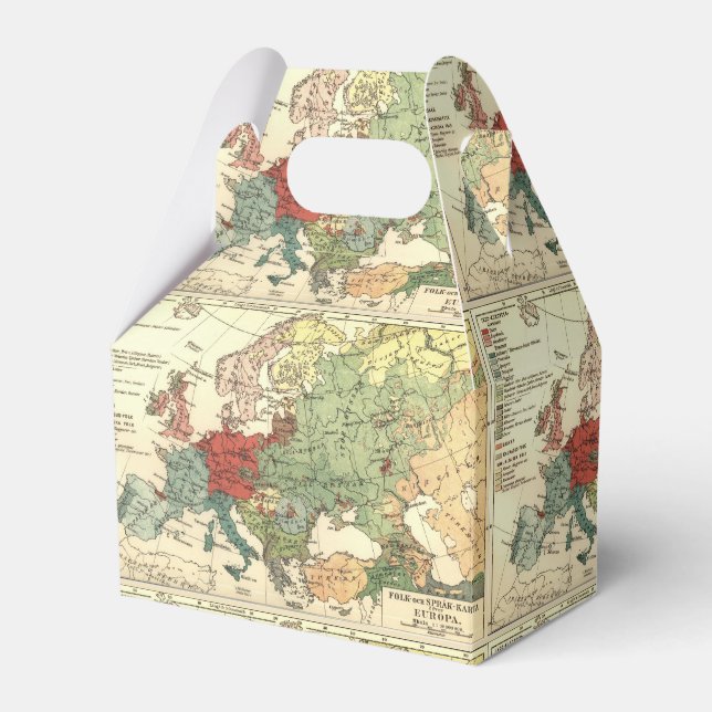 Ballotins Europe Carte Pays Antique Mondiale (Verso)