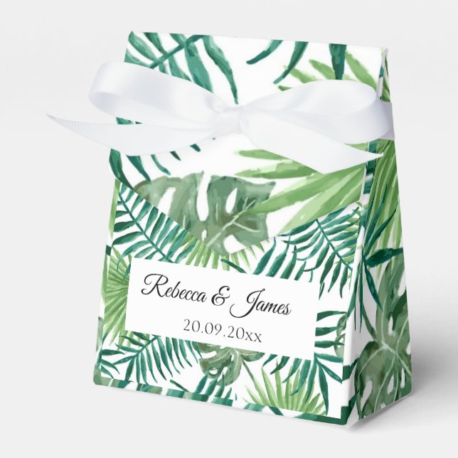 Ballotins Exotique Tropical Green Beach Destination Mariage (Verso)