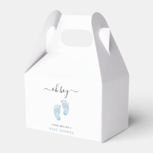 Ballotins Faire-Part de Naissance Garçon aux Petits Pieds Bl