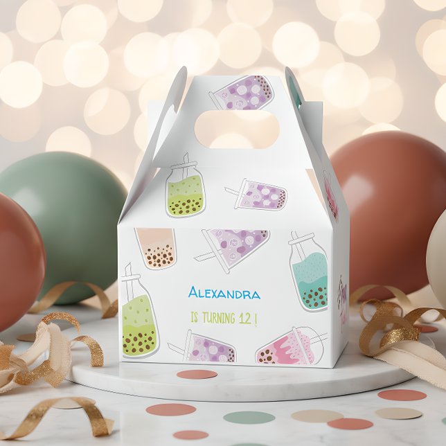 Ballotins Faisons l'anniversaire du thé bobba à thé (Créateur téléchargé)