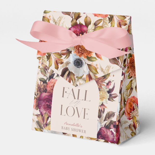 Ballotins Fall in Love Autumn Wreath Arch Pink Baby Shower (Verso)