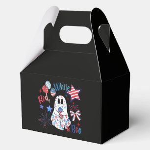 Ballotins Fantôme rouge blanc Boo patriotique Halloween du 4