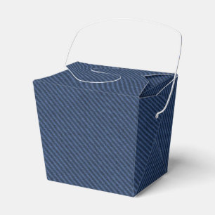 Ballotins Faux Blue Jeans Denim Fabric Favor ou boîtes cadea