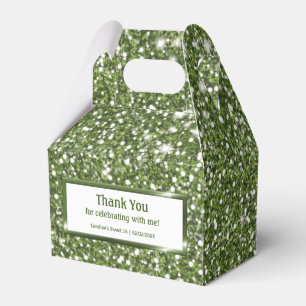 Ballotins Faux Green Parties scintillant Texture Look Avec T