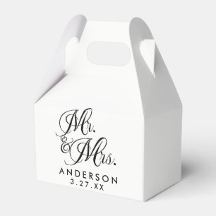 Ballotins Faveur de mariage et de fiançailles noir blanc M. 