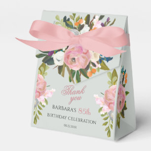 Ballotins Faveurs élégantes peintes en fleurs roses pour 85e
