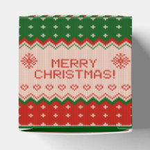 Favor Box "CHRISTMAS KNIT" Gift Box