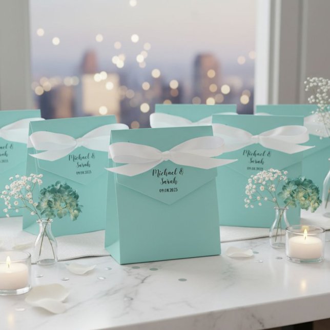 Ballotins Favor boxes with satin ribbon and your names (Créateur téléchargé)