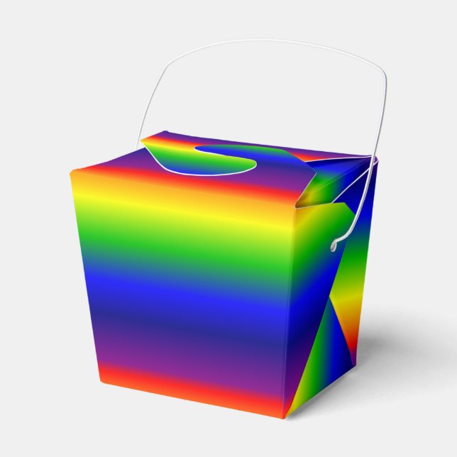 Ballotins Favoriser/Boîte Cadeau - Arc-en-ciel Prismatique (Verso)