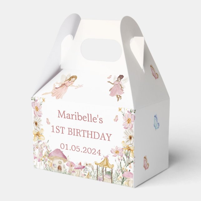 Ballotins Fée Floral Fille fête d'anniversaire (Verso)