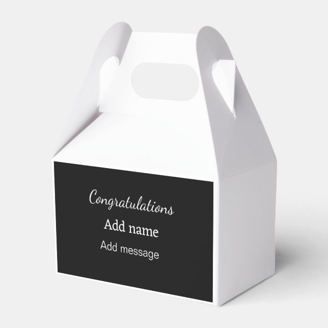 Ballotins Félicitations ajouter un message de nom simple dip (Verso)