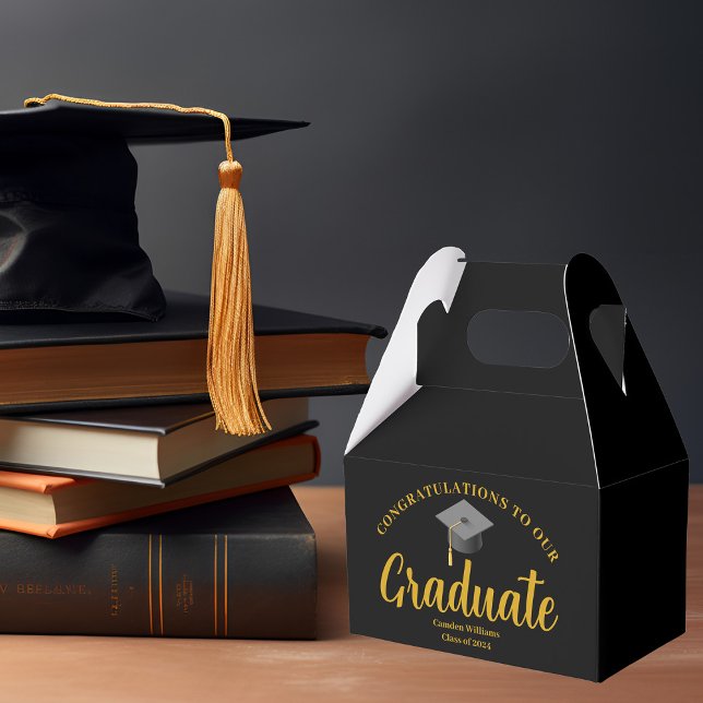 Ballotins Félicitations Graduate Gold Black Formal Party (Créateur téléchargé)