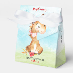 Ballotins Ferme de Baby shower de Cheval Aquarelle