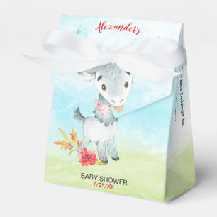 Ballotins Ferme de Baby shower de chèvre d'aquarelle