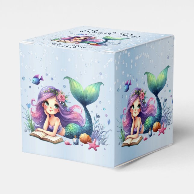 Ballotins Fête d'anniversaire aquarelle Sirène Mer Vie migno (Verso)
