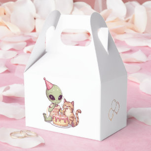 Ballotins Fête d'anniversaire de chat extraterrestre dessin 