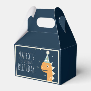 Ballotins Fête d'anniversaire de dinosaure orange Merci