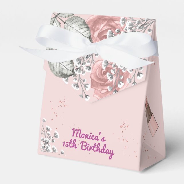 Ballotins Fête d'anniversaire de spa de beauté fille poussié (Verso)
