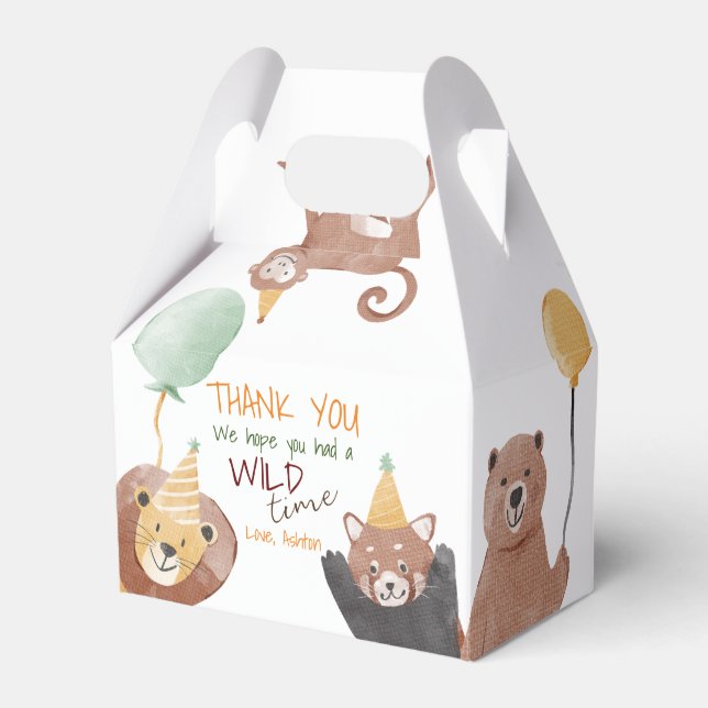 Ballotins Fête d'anniversaire des animaux de fête personnali (Verso)