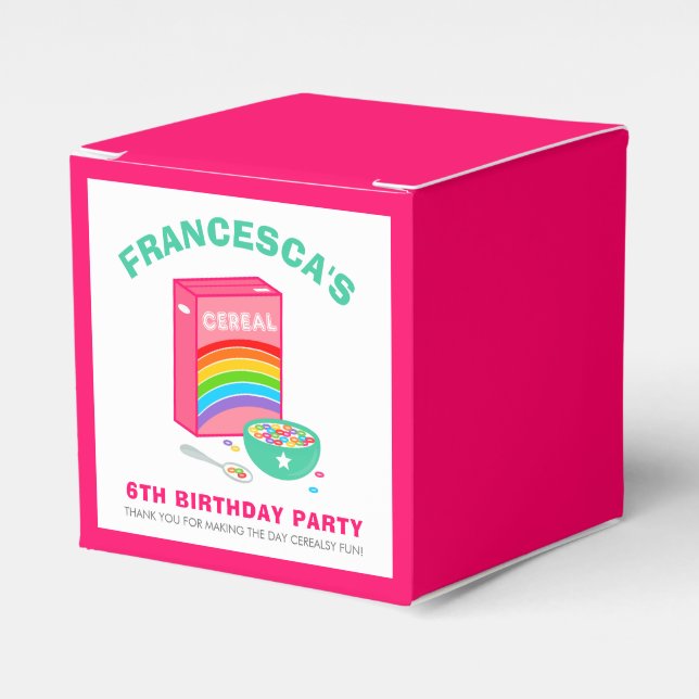 Ballotins Fête d'anniversaire des céréales arc-en-ciel (Verso)