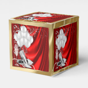 Ballotins Fête d'anniversaire rouge et or