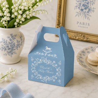 Ballotins Fête de naissance Cheval à Bascule Bleu Wedgewood