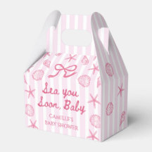 Fête de naissance de bébé fille côtière coquillage