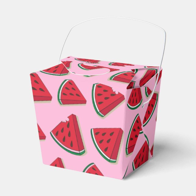 Ballotins Fête de pastèque boîte de préférence (Verso)