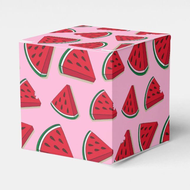 Ballotins Fête de pastèque boîte de préférence (Verso)