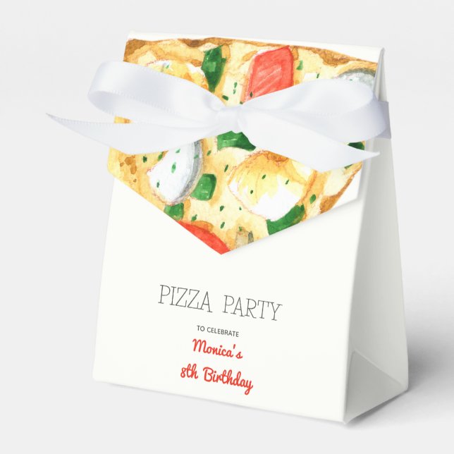 Ballotins Fête de pizza Watercolor (Verso)