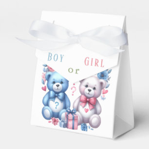 Ballotins Fête de révélation du sexe ours en peluche bleu ro