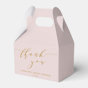 Ballotins Fête des mariées de Merci de script rose personnal
