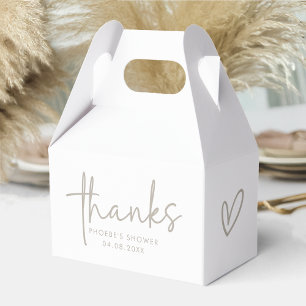 Ballotins Fête des mariées de script minima de type Taupe et