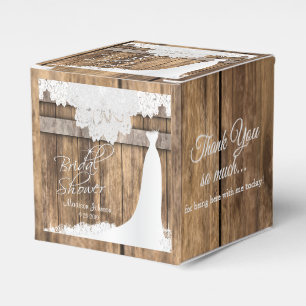 Ballotins Fête des mariées en bois rustique * Design dentell