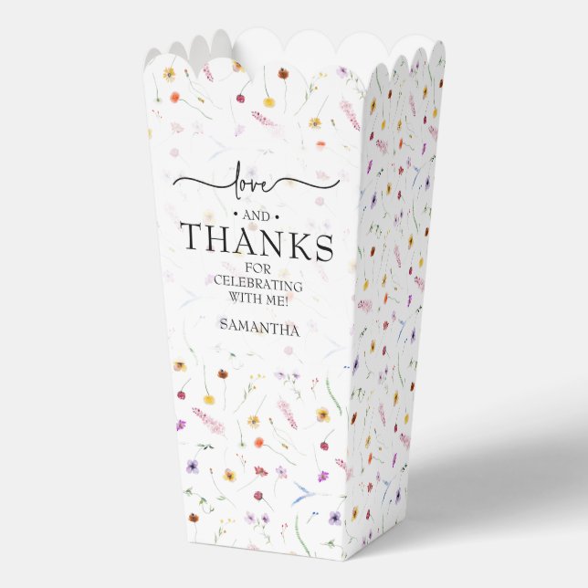 Ballotins Fête des mariées fleur sauvage Popcorn (Recto)