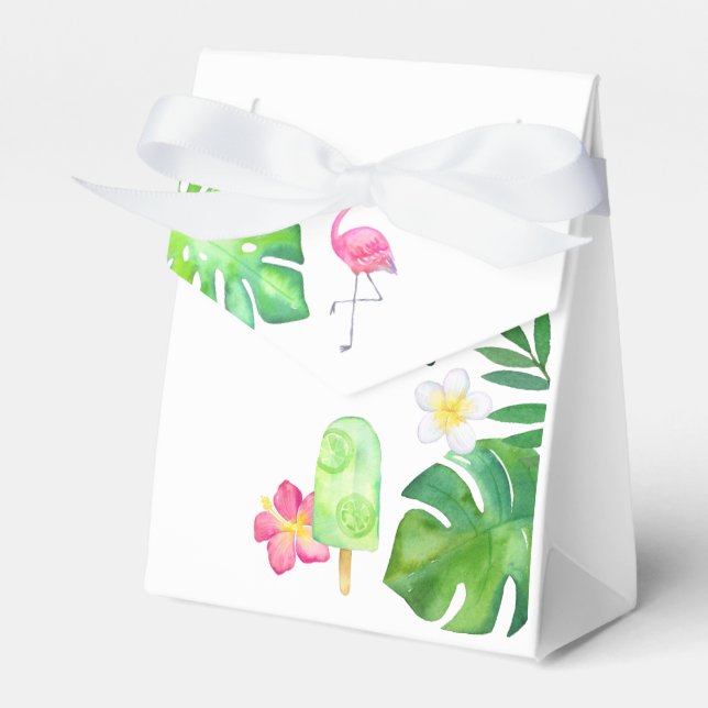 Ballotins Fête d'été de l'aquarelle tropicale (Verso)