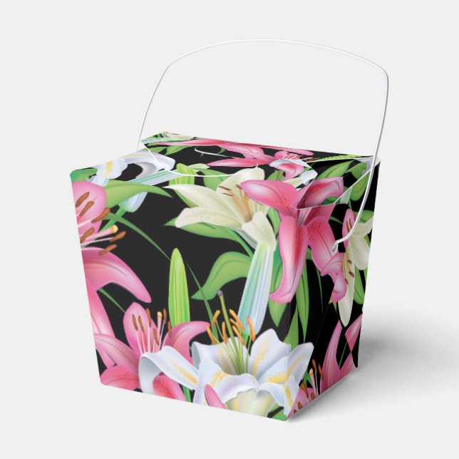 Ballotins Fête Faveur Boîte-Lys Rose (Verso)