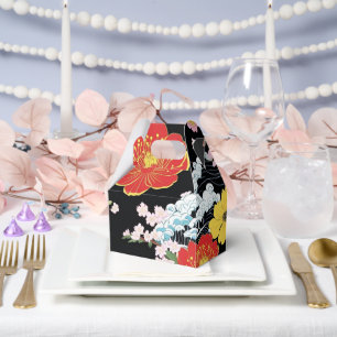 Ballotins Fête japonaise Fleurs de Sakura Seigaiha Moderne R