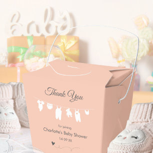 Ballotins Fête minimale rose pour bébé fille