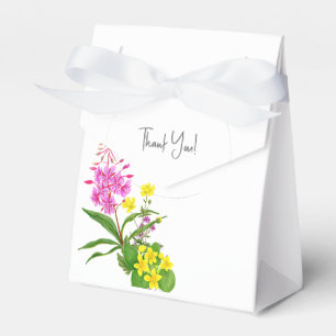 Ballotins Fête Prénatale Moderne Remerciements Fleur Sauvage