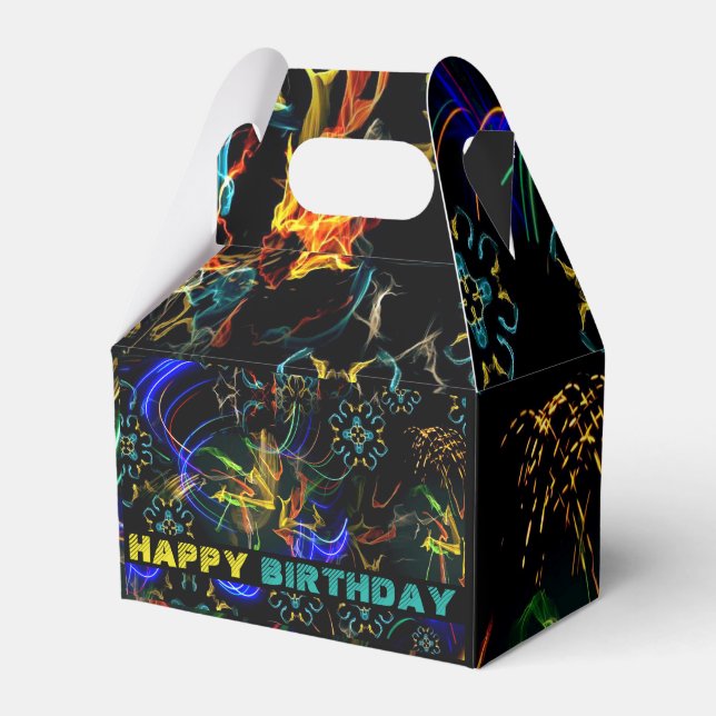 Ballotins Feu d'artifice Folk Art Anniversaire (Verso)