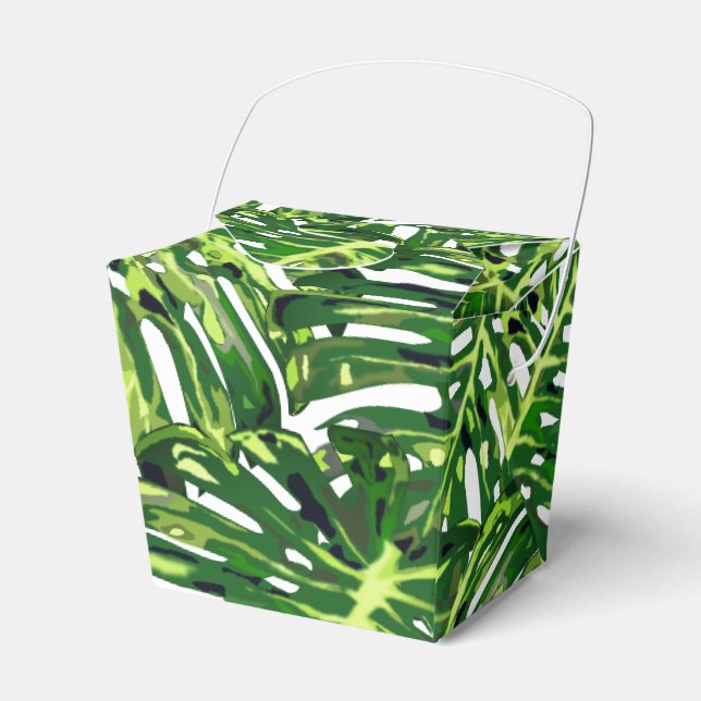Ballotins Feuilles de Monstera Tropical - (Verso)