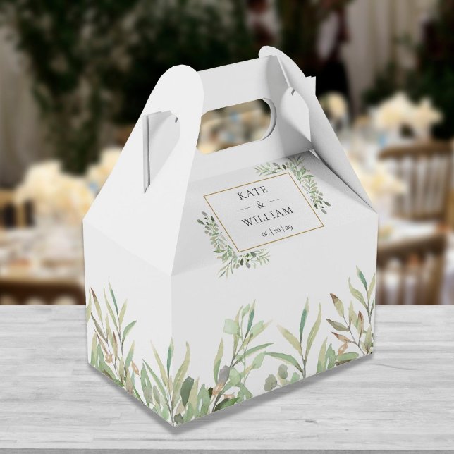 Ballotins Feuilles de verdure élégantes pour mariage (Créateur téléchargé)