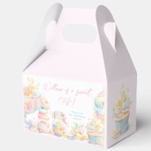 Fille aquarelle douceurs premier anniversaire