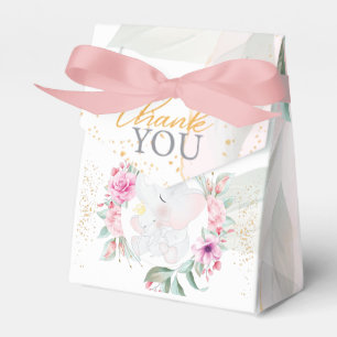 Ballotins Fille baby shower Eléphant Élégant