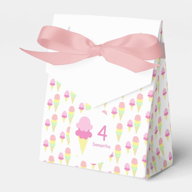 Ballotins Fille de crème glacée Anniversaire (Verso)