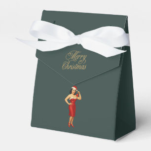 Ballotins Fille de Noël pin-up glamour vintage