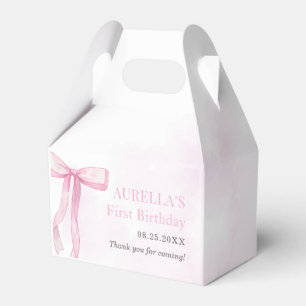 Ballotins Fille Rose Bow 1er anniversaire